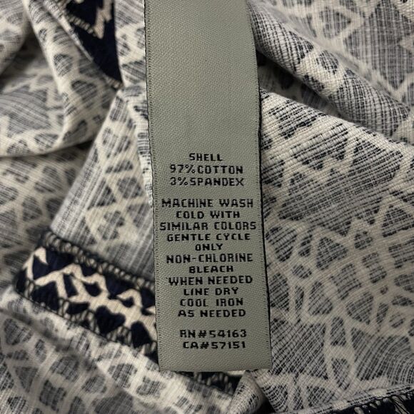 Eliza J Woman's Size 6 Blue and White Sleeveless Shift Dress Y2K - Picture 10 of 10